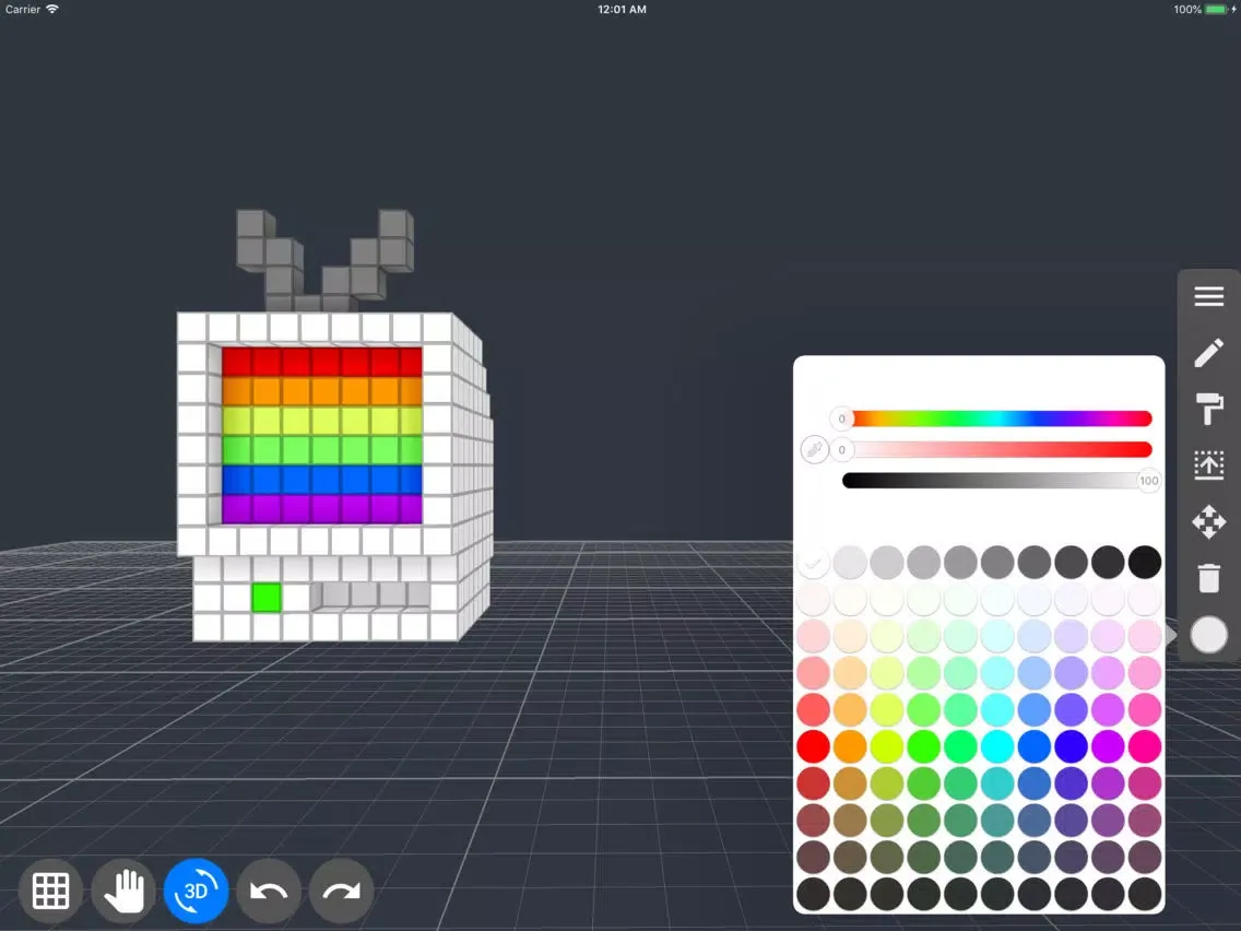 3D Pixel Artist - Voxel Design iPad  Screenshots