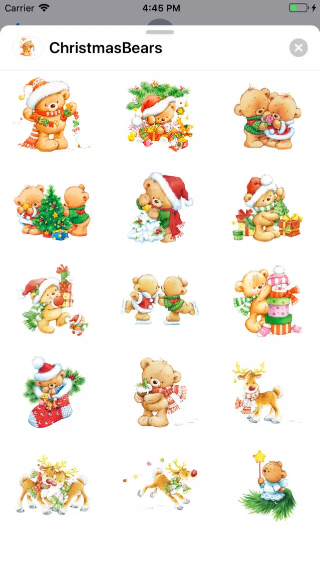 Tangkapan layar New Year, Christmas Cute Bears