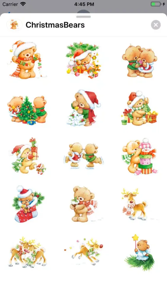 New Year, Christmas Cute Bears应用截图
