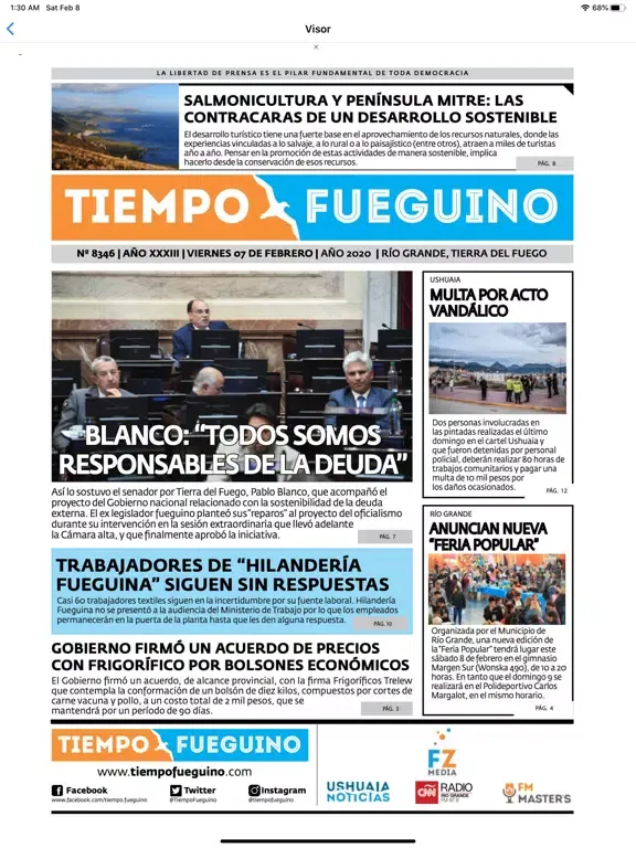 تصاویر Tiempo Fueguino iPad 