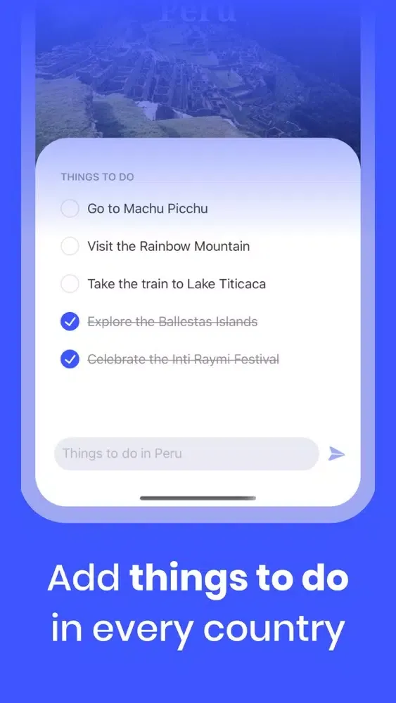 Скриншоты Tripper: Travel Map & Journal