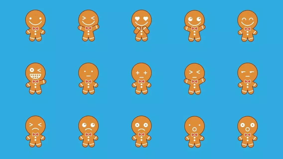 Gingerbread Man Emojis应用截图