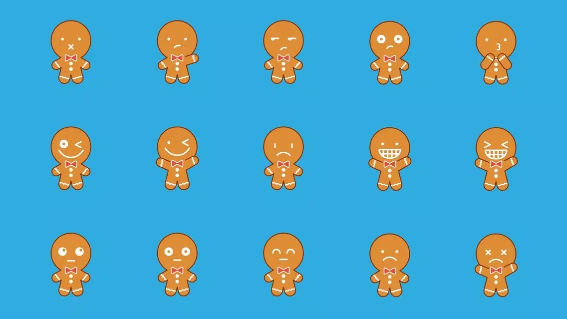 Gingerbread Man Emojis应用截图