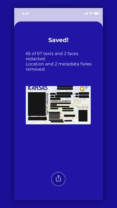 ภาพหน้าจอของ Hidee - Redact with AI