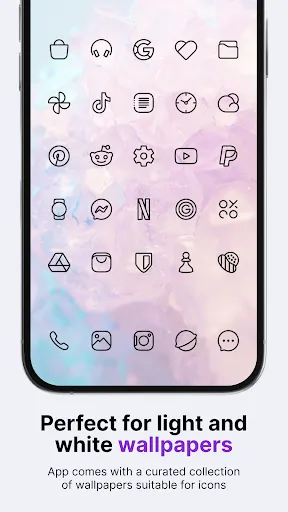 Captures d'écran de Caelus Black: linear icon pack
