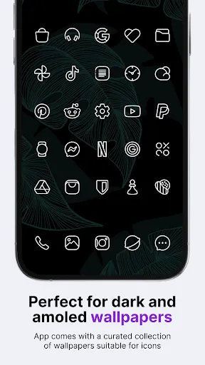 Caelus White: linear icon pack Ekran Görüntüleri