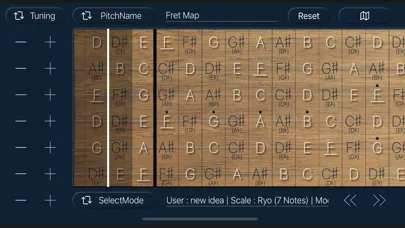 Captures d'écran de Fret Map - ギター指板マッピングツール