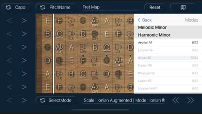 Captures d'écran de Fret Map - ギター指板マッピングツール