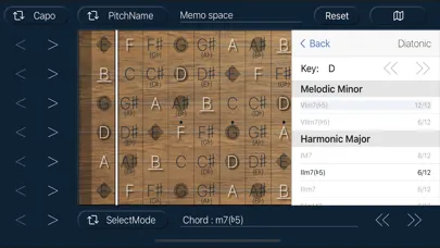 Captures d'écran de Fret Map - ギター指板マッピングツール