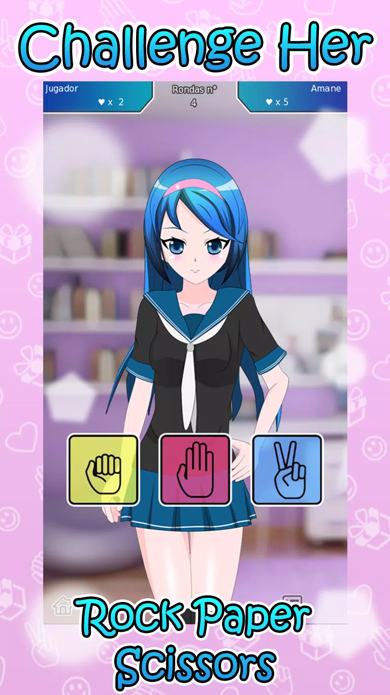Tangkapan layar Rock Paper Scissors Sexy Anime