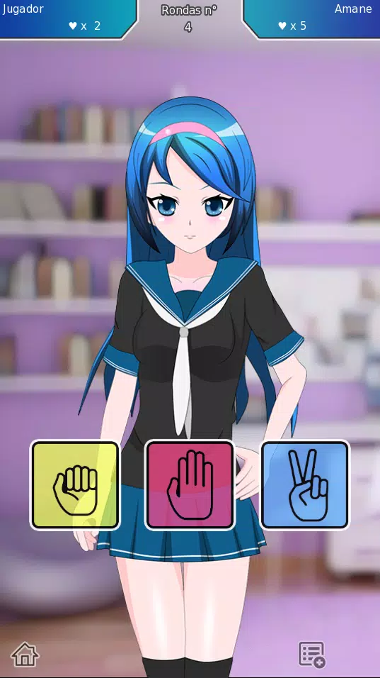 Tangkapan layar Rock Paper Scissors Sexy Anime