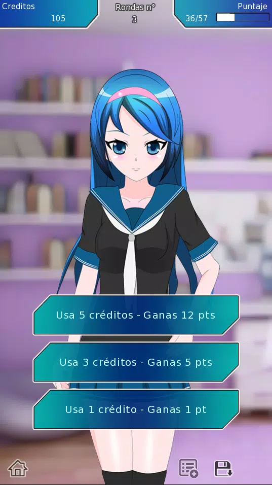 Tangkapan layar Rock Paper Scissors Sexy Anime