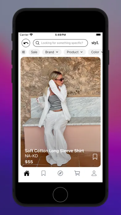 Capturas de tela do Styl: Swipe to Shop