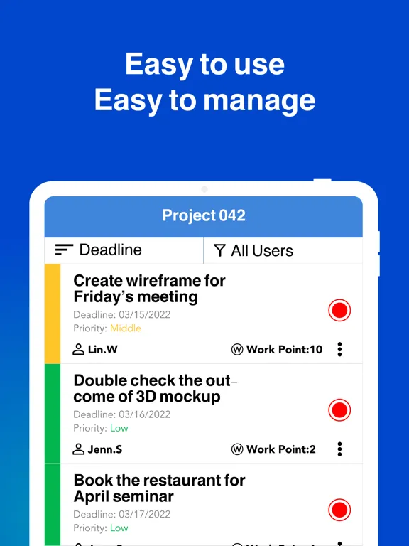 NANIO - New Way For Work iPad  Screenshots