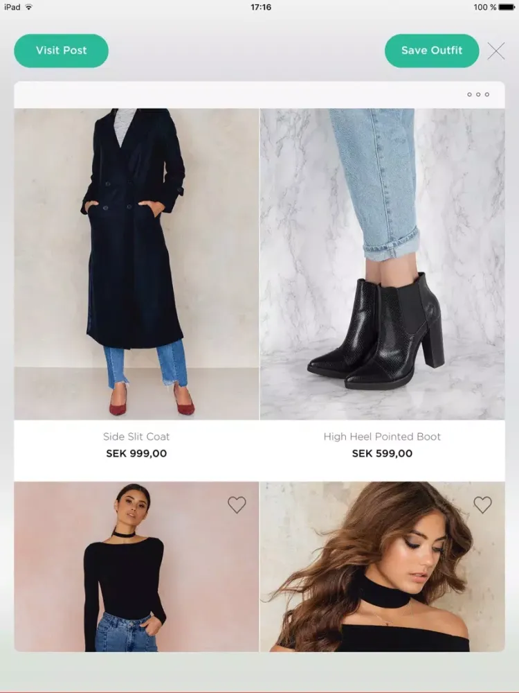 Zrzuty ekranu Stylewish - Shoppable Outfits iPad 
