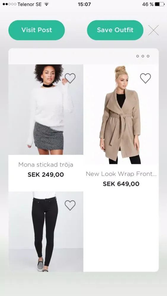 Zrzuty ekranu Stylewish - Shoppable Outfits