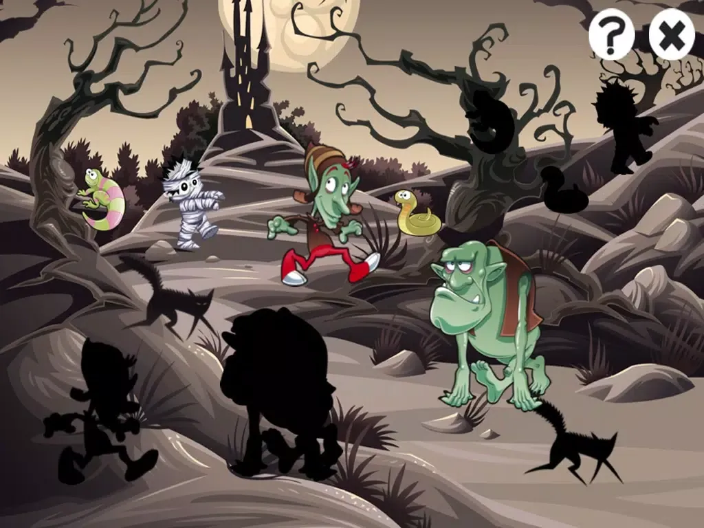 A Halloween Learning Game for Children with Cute Monsters iPad  स्क्रीनशॉट