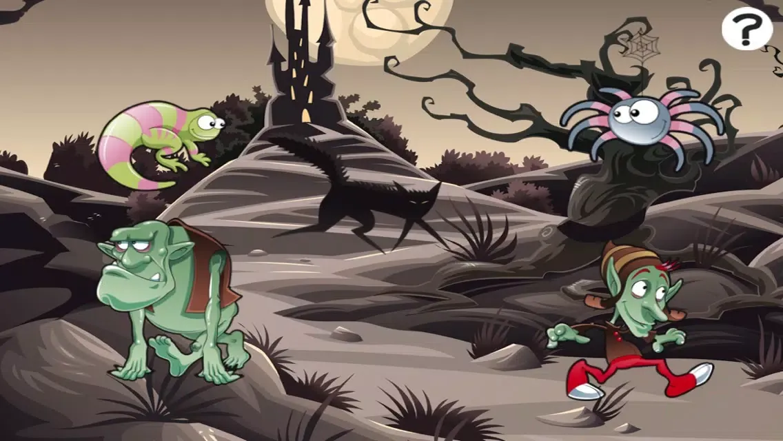 A Halloween Learning Game for Children with Cute Monsters स्क्रीनशॉट