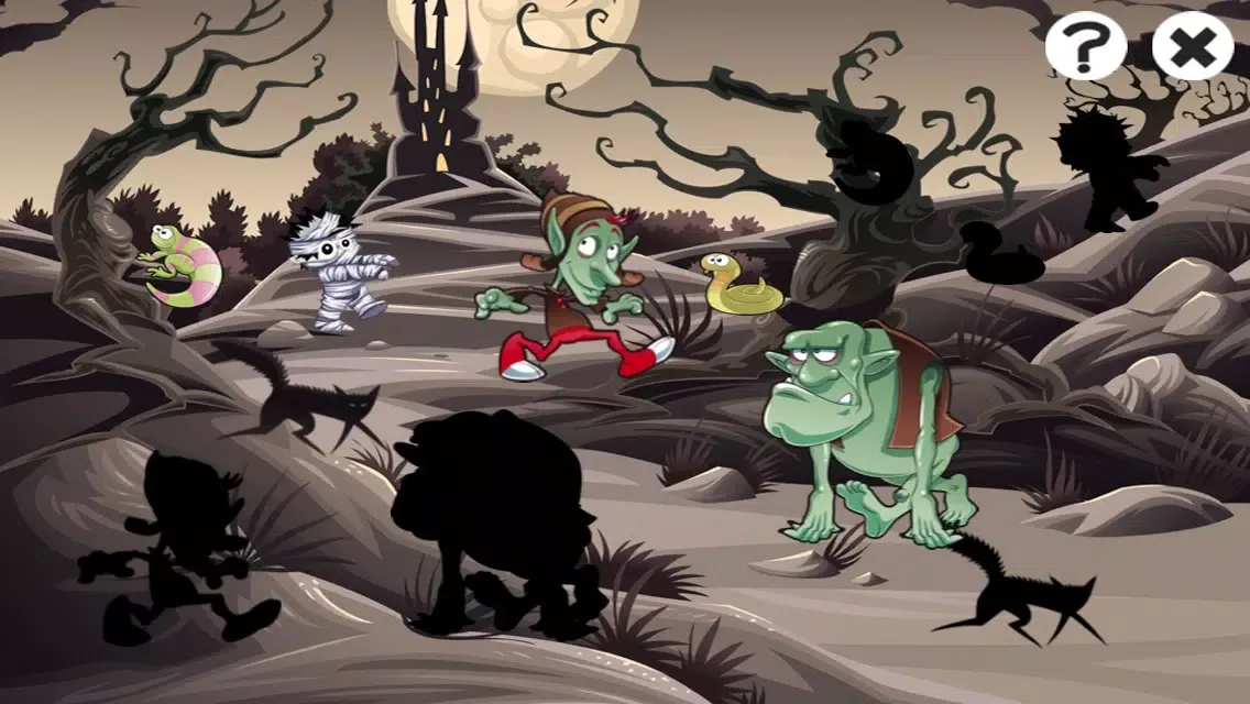 A Halloween Learning Game for Children with Cute Monsters स्क्रीनशॉट