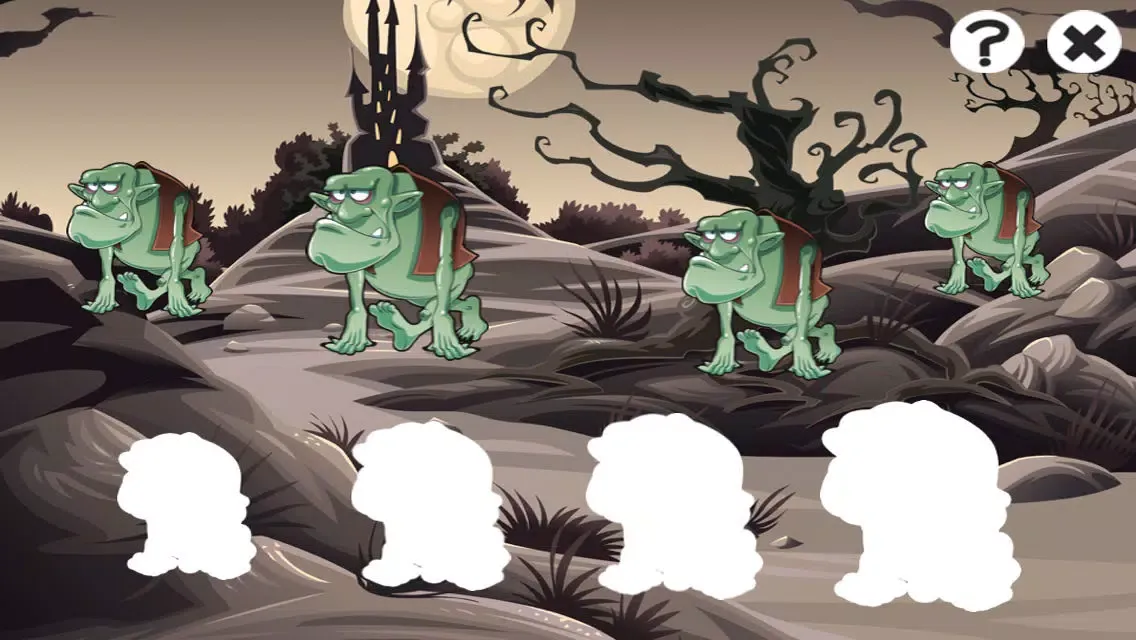 A Halloween Learning Game for Children with Cute Monsters स्क्रीनशॉट