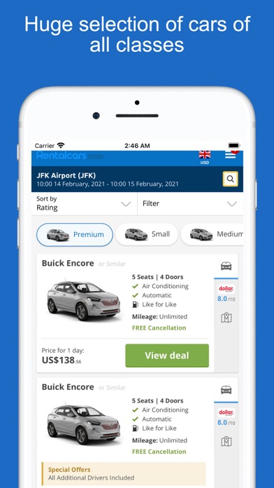 Rent car rental Screenshots