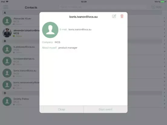 IVA VCS iPad  سکرین شاٹس