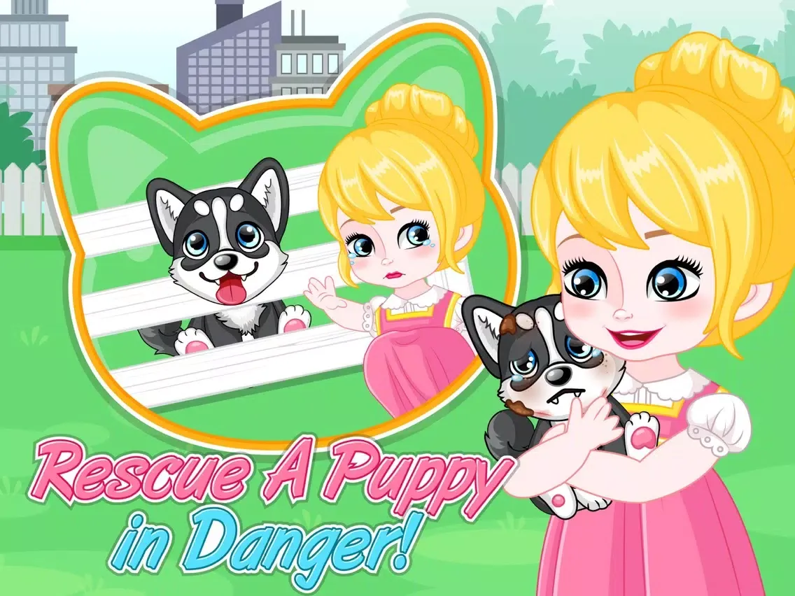Tangkapan skrin Baby Anna A Day with Puppy iPad 
