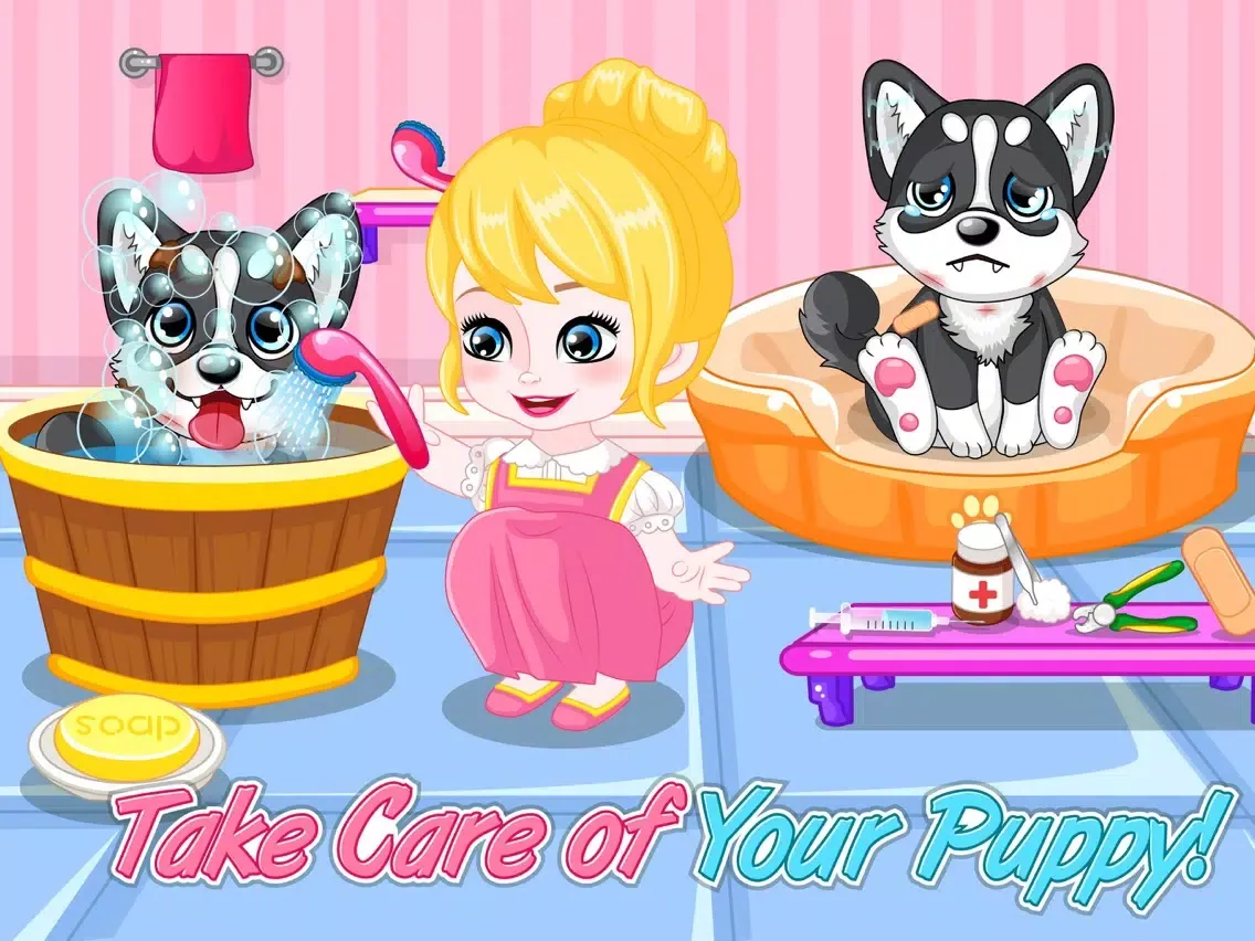 Tangkapan skrin Baby Anna A Day with Puppy iPad 