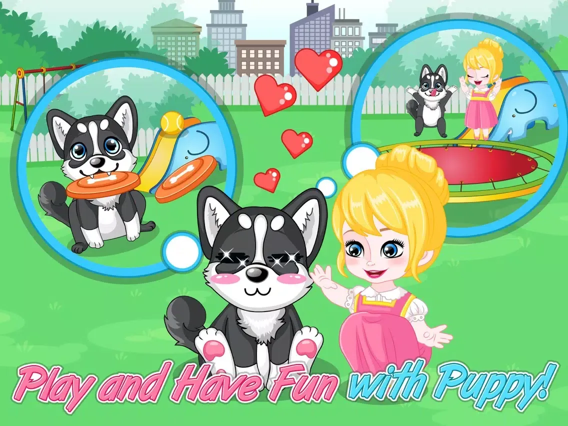 Tangkapan skrin Baby Anna A Day with Puppy iPad 