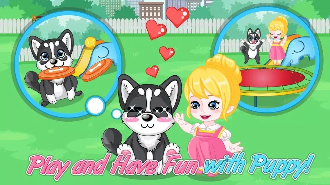 Tangkapan skrin Baby Anna A Day with Puppy