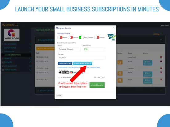 Ảnh chụp màn hình của Subscription Manager Invoicer iPad 