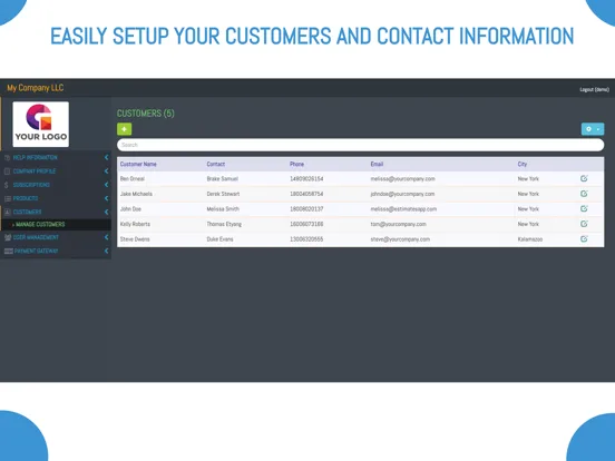 Ảnh chụp màn hình của Subscription Manager Invoicer iPad 