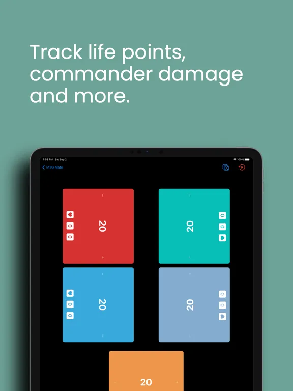 Tangkapan layar MTG Mate - Magic Life Counter iPad 