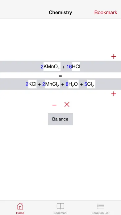 Ảnh chụp màn hình của Balance Chemical Equation