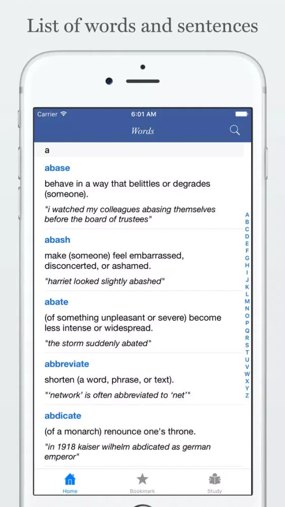 Ảnh chụp màn hình của Word list for GMAT - quiz, flashcard and match game