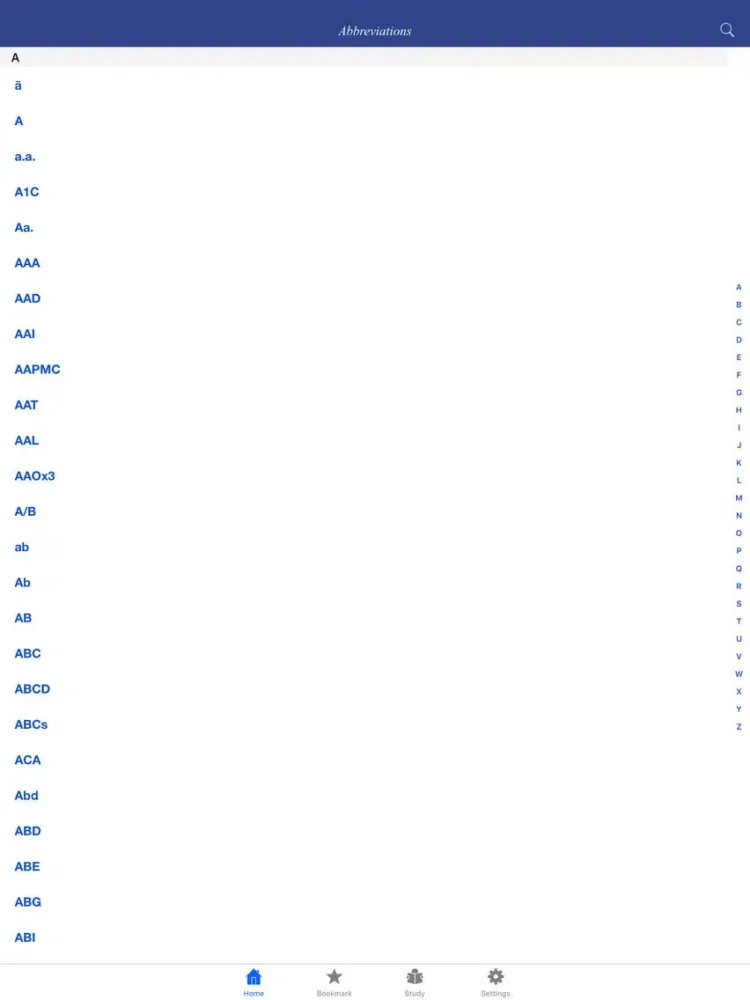 Capturas de pantalla de Medical Abbreviations - quiz, flashcard and match game iPad 