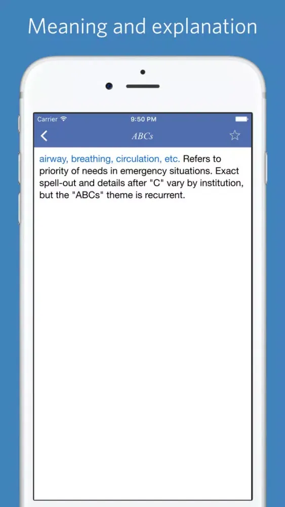 Capturas de pantalla de Medical Abbreviations - quiz, flashcard and match game