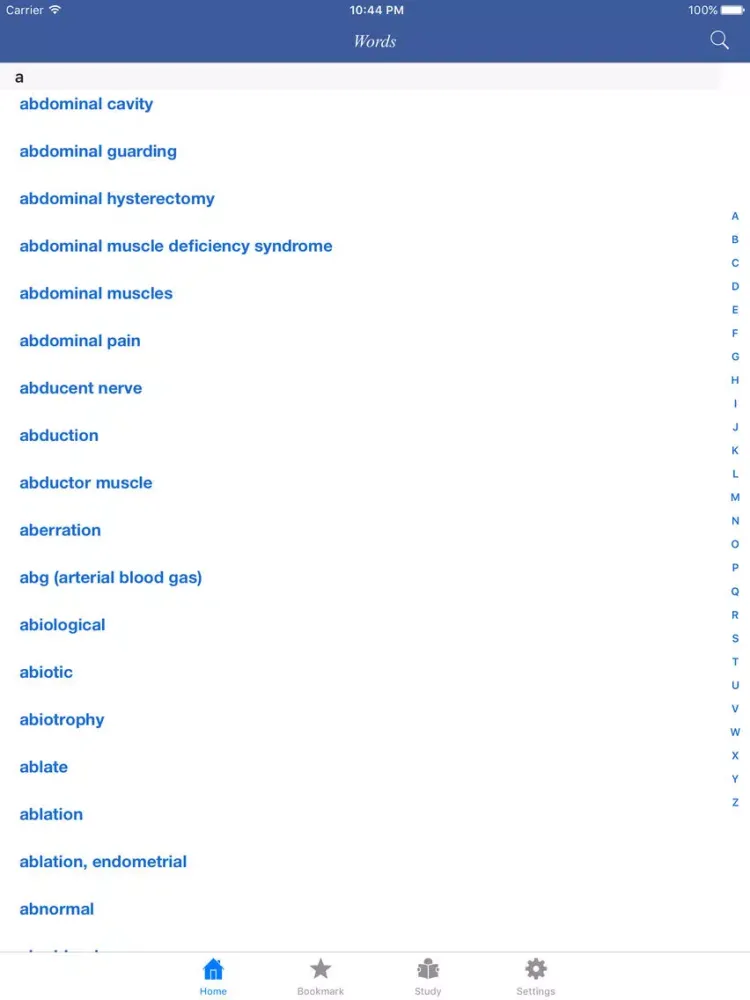 Medical dictionary - Advanced iPad  スクリーンショット