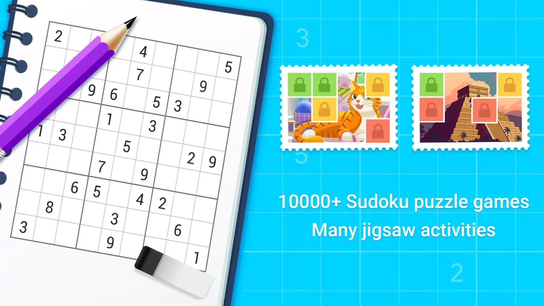 Capturas de tela do Sudoku