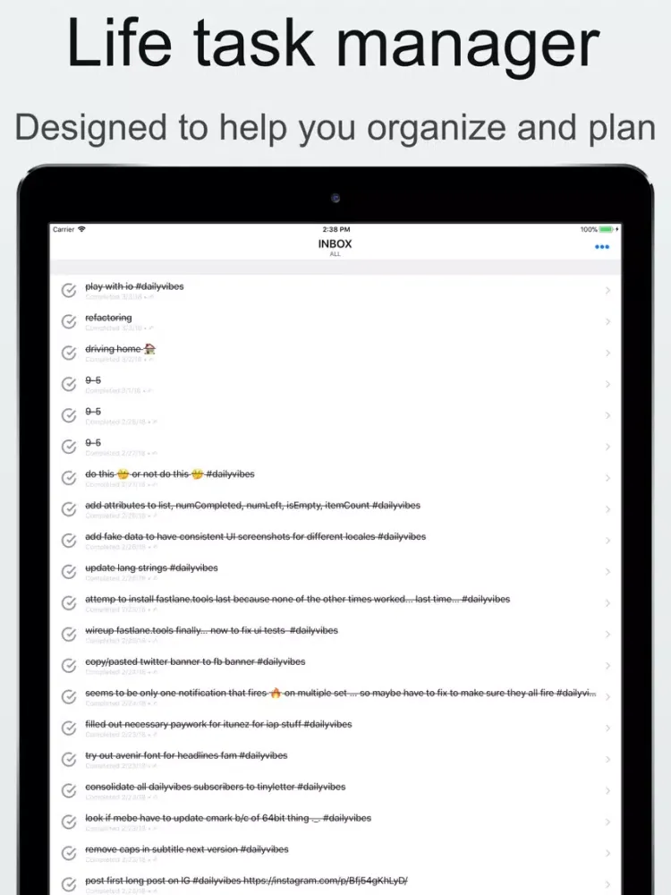 Daily Vibes + Organize Plan Do iPad  স্ক্রিনশট