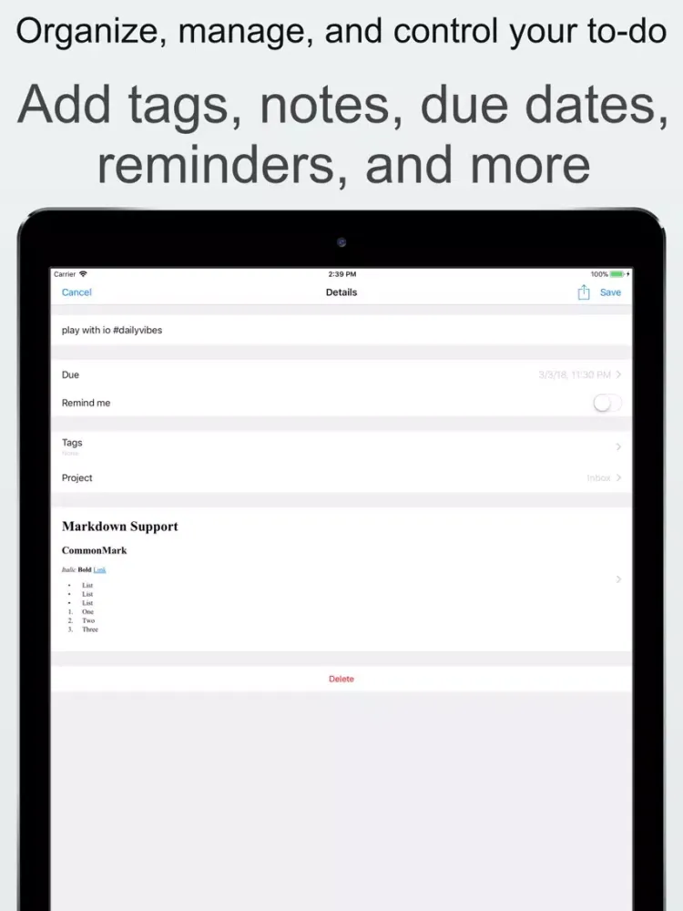 Daily Vibes + Organize Plan Do iPad  স্ক্রিনশট