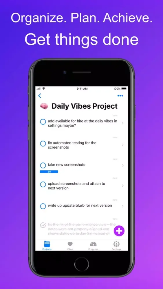 Daily Vibes + Organize Plan Do স্ক্রিনশট