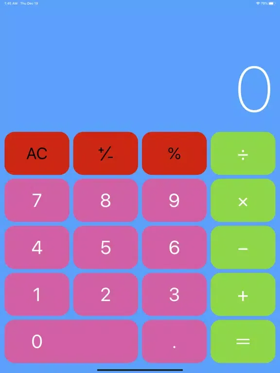 Tangkapan skrin Custom Calculator - make it! iPad 