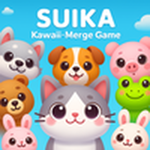 Suika Kawaii Cat Merge game