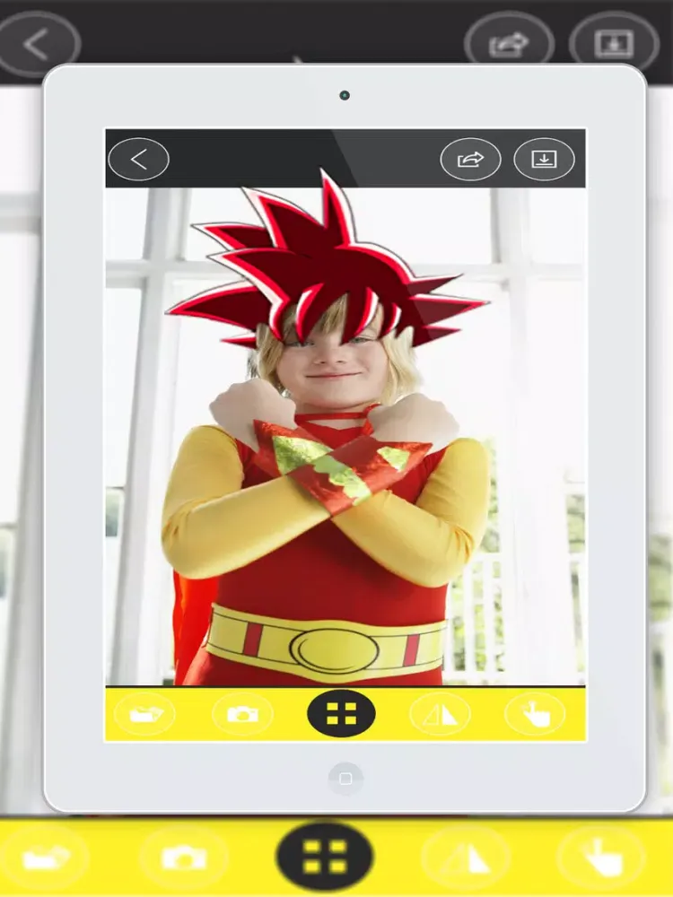 Super Saiyan Camera Suit : latest And New Photo Montage With Own Photo Or Camera pro iPad  스크린샷