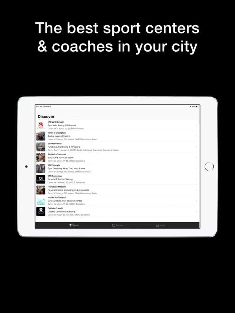 Скриншоты Sways - Book Gym & Sport Class iPad 