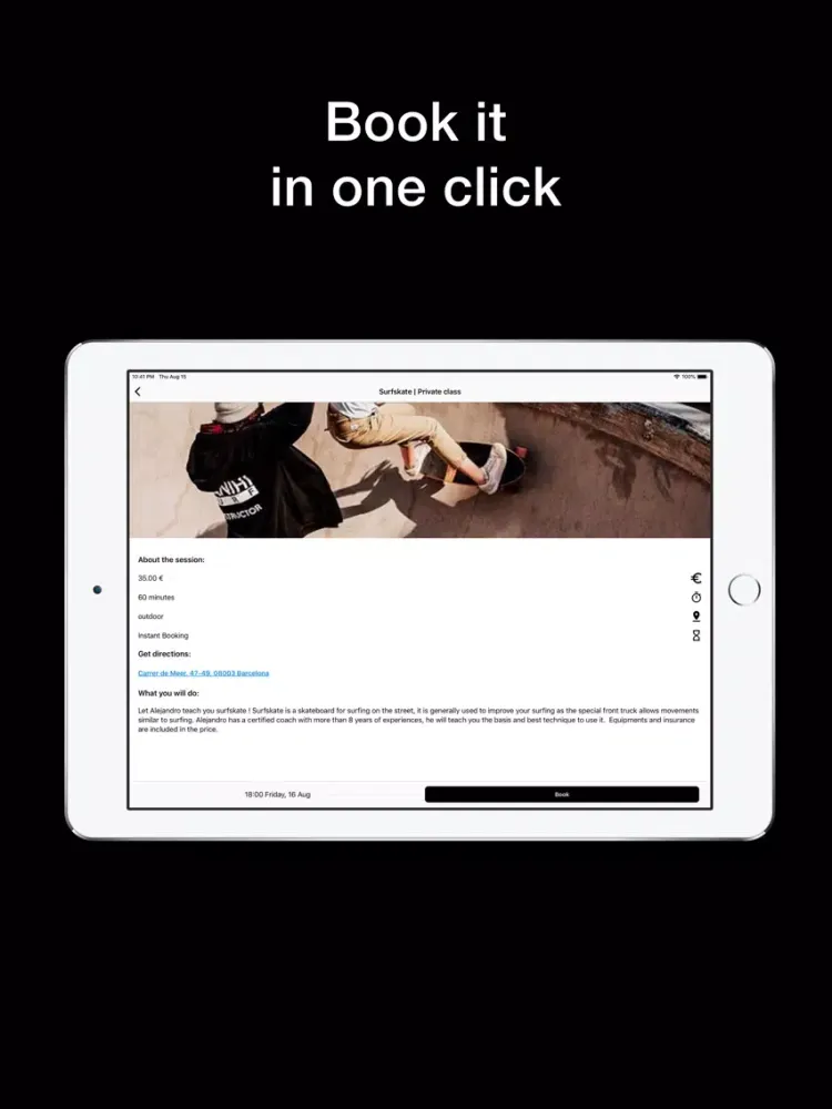 Скриншоты Sways - Book Gym & Sport Class iPad 