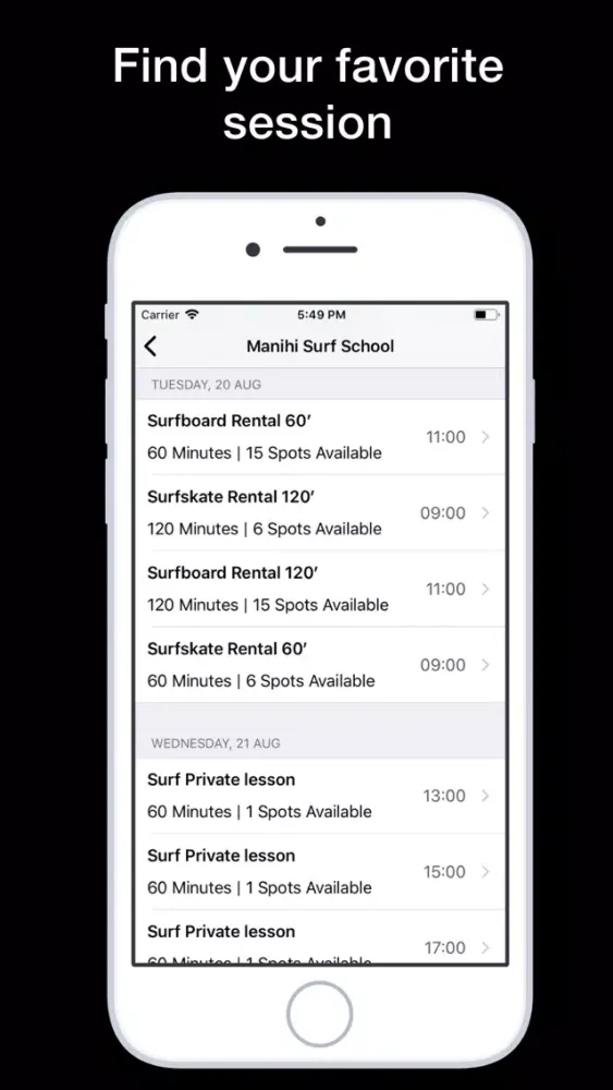 Скриншоты Sways - Book Gym & Sport Class