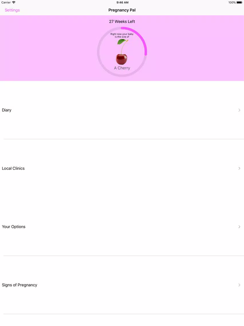 Pregnancy Pal - Tracker Diary iPad  Ekran Görüntüleri