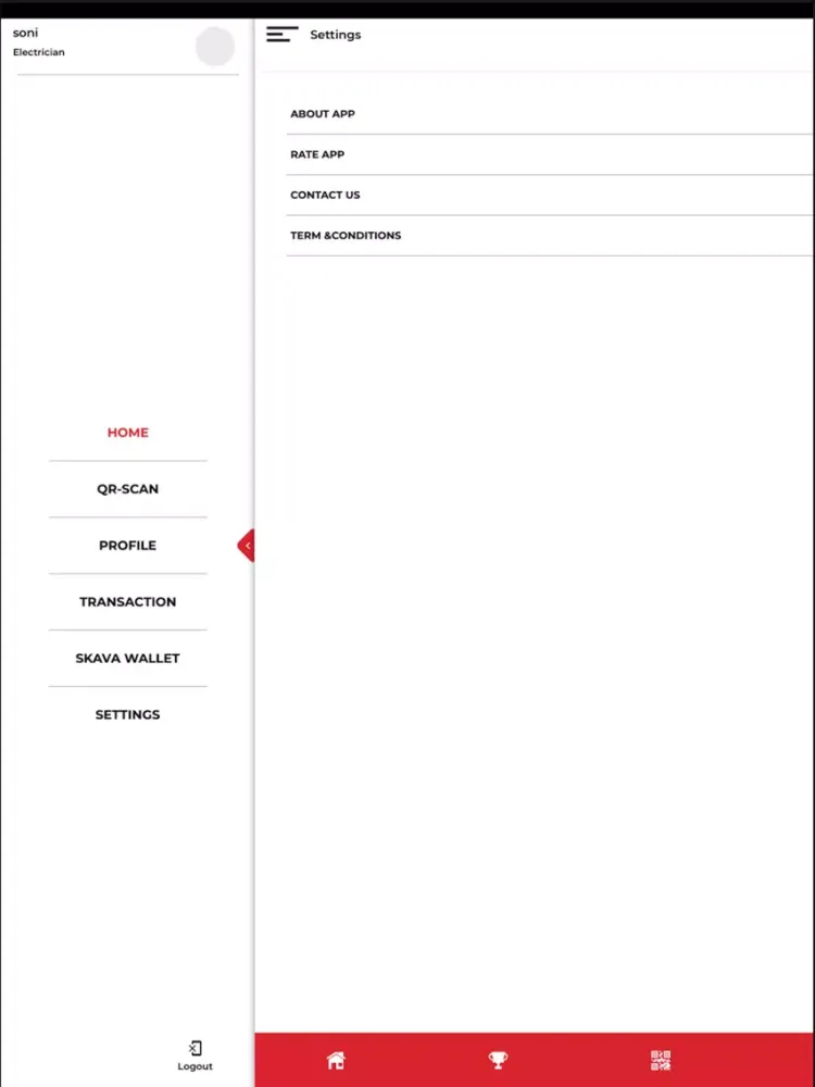 ภาพหน้าจอของ Skava Electrician iPad 